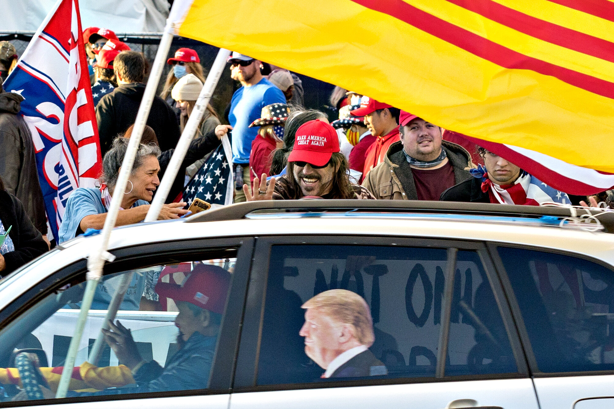 Pro-Trump Rally in Beverly Hills Takes Place Five Days After the Election —  The